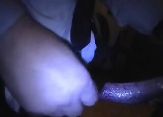 Frottage and hardcore closeup fucking with a submissive gay dog