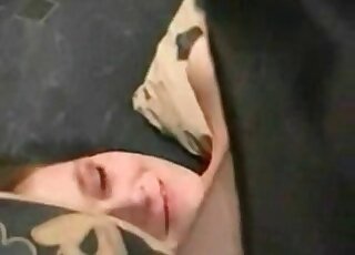 Pink zoophilic pussy is stretched to the limit by a black beast